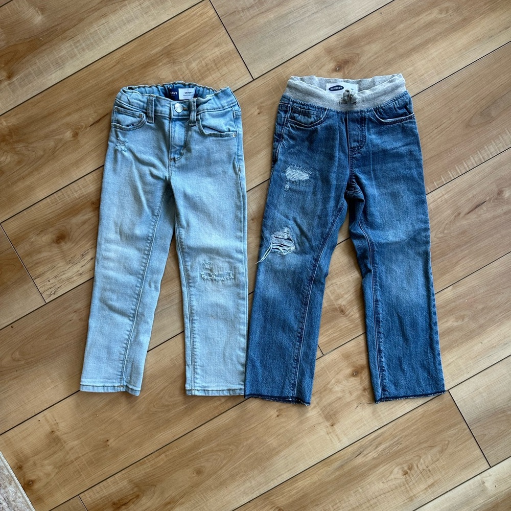 Old Navy Kids Denim Jeans Set - Light Blue and Dark Blue